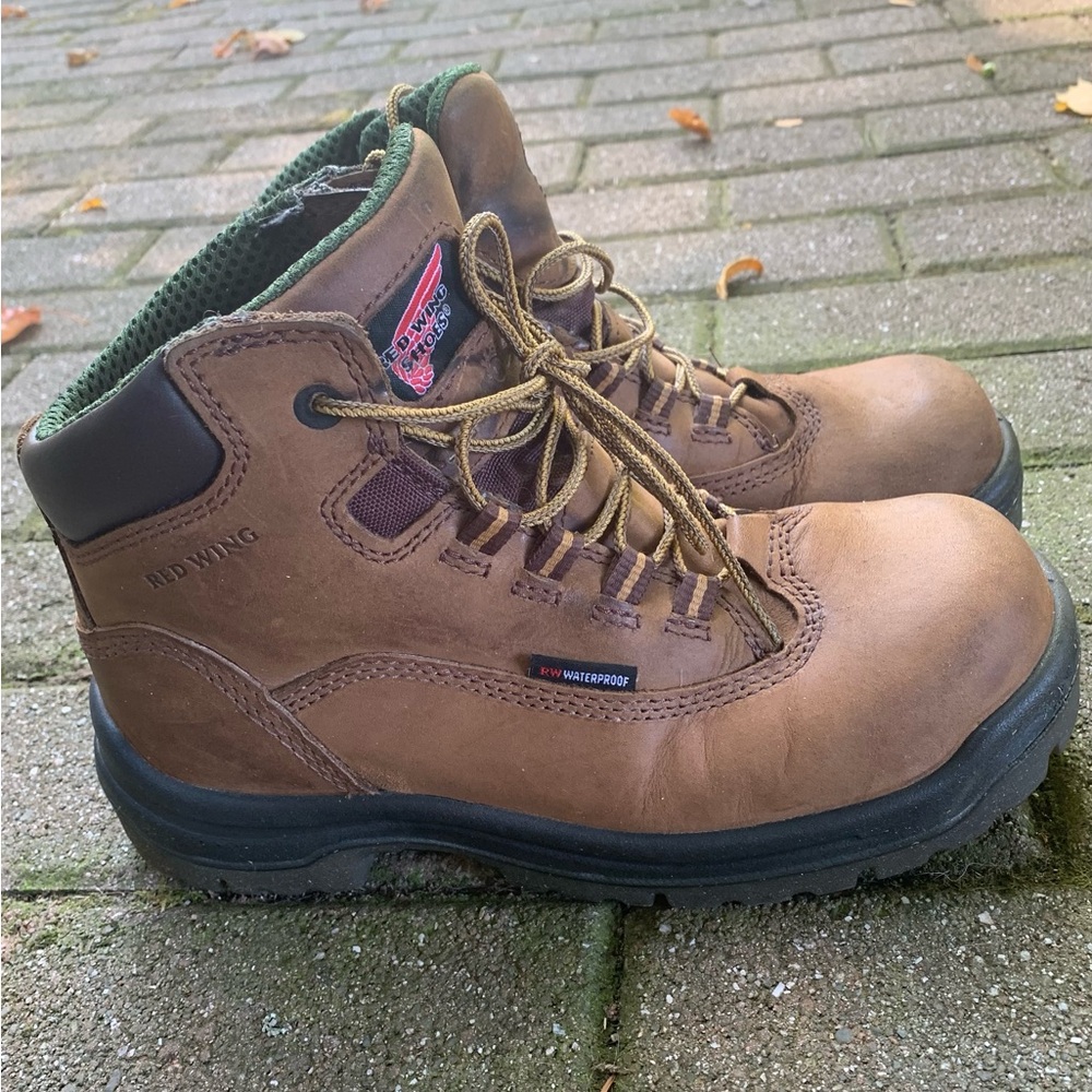 Red Wing Shoes Brown Lace Up Boots